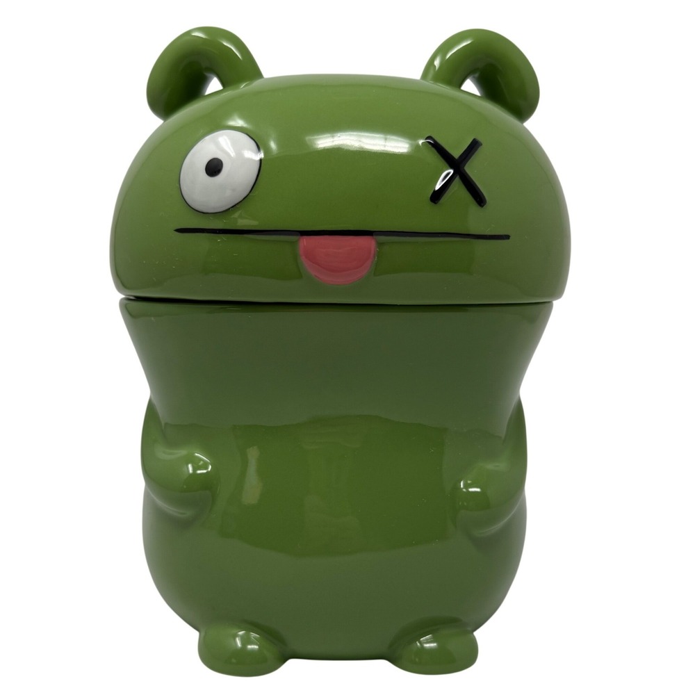 UglyDolls Ox Ceramic Cookie Jar Green Monster Collectible 2010